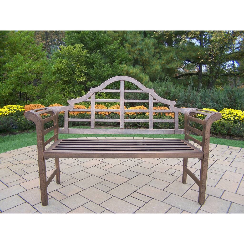King Louis Cast Aluminum Bench