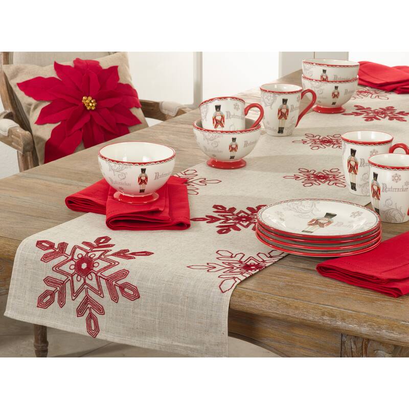 Nivalis Collection Snowflake Design Runner