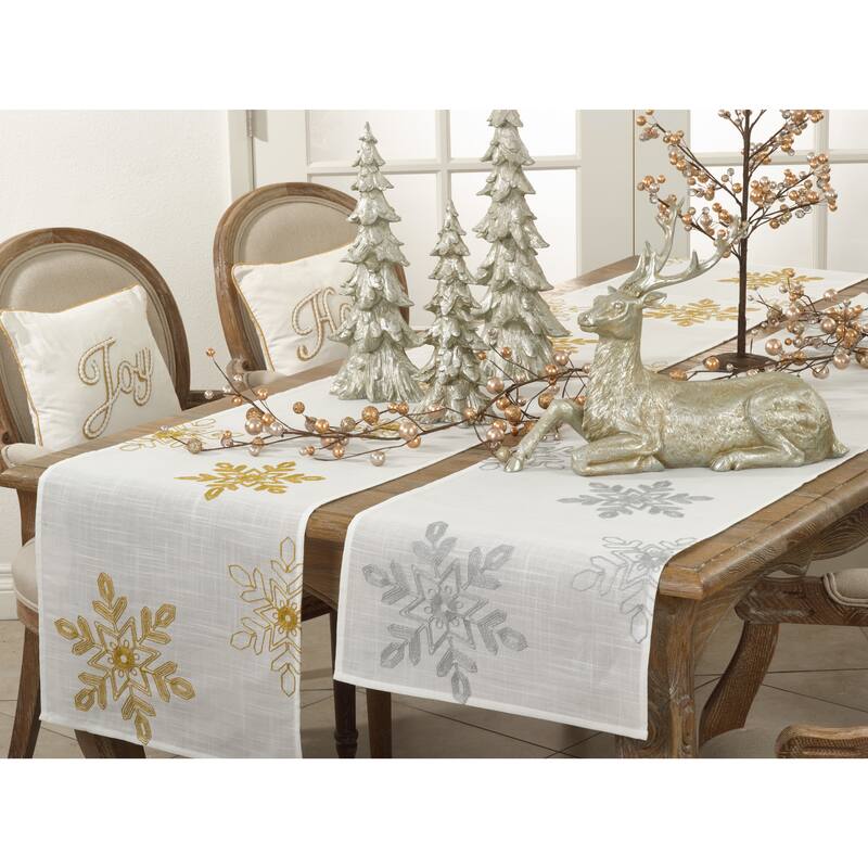 Nivalis Collection Snowflake Design Runner