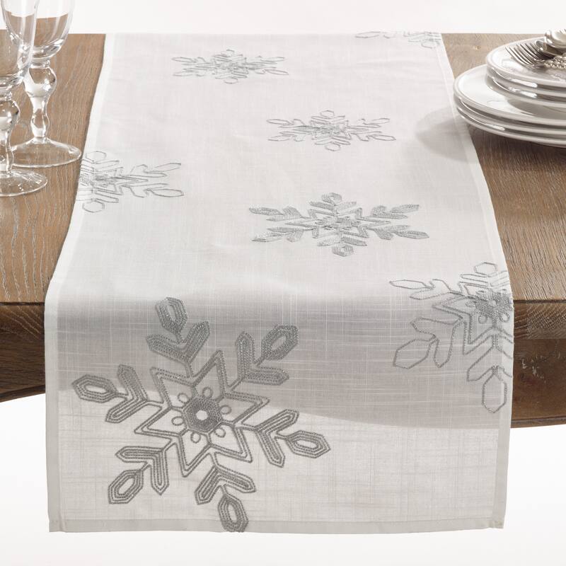 Nivalis Collection Snowflake Design Runner