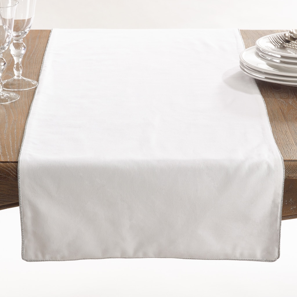 Luana Collection Metallic Trimmed Table Runner
