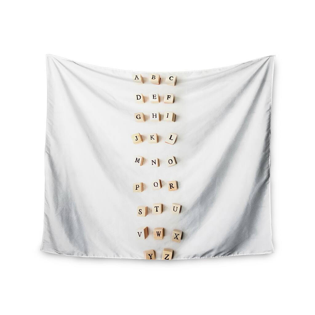 Kess InHouse Ingrid Beddoes 'ABC' 51x60-inch Wall Tapestry