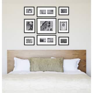 Gallery Perfect Black Wood 9-piece Frame Kit
