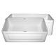 Fireclay Reversible Sink with Raised Panel and Fluted Front Aprons ...