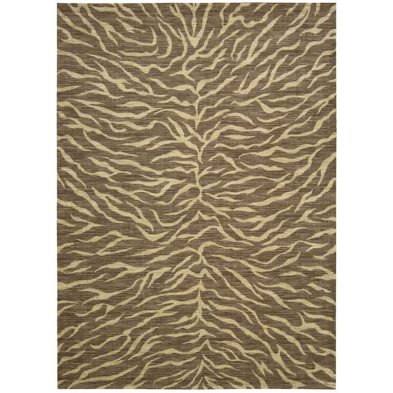Nourison Design Dimension Area Rug - 7'9" x 9'9" - Chocolate - Runner/Rectangle