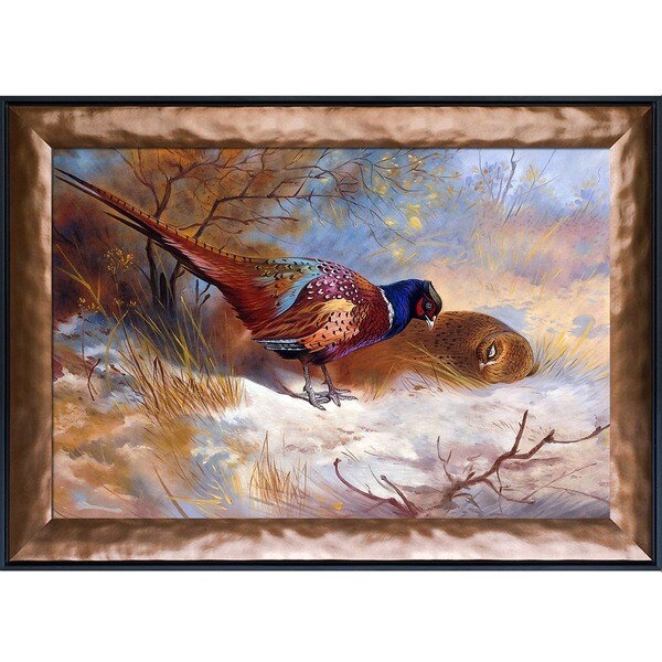 ARTCANVAS Pheasants 1918 Canvas Art Print good by Archibald Thorburn