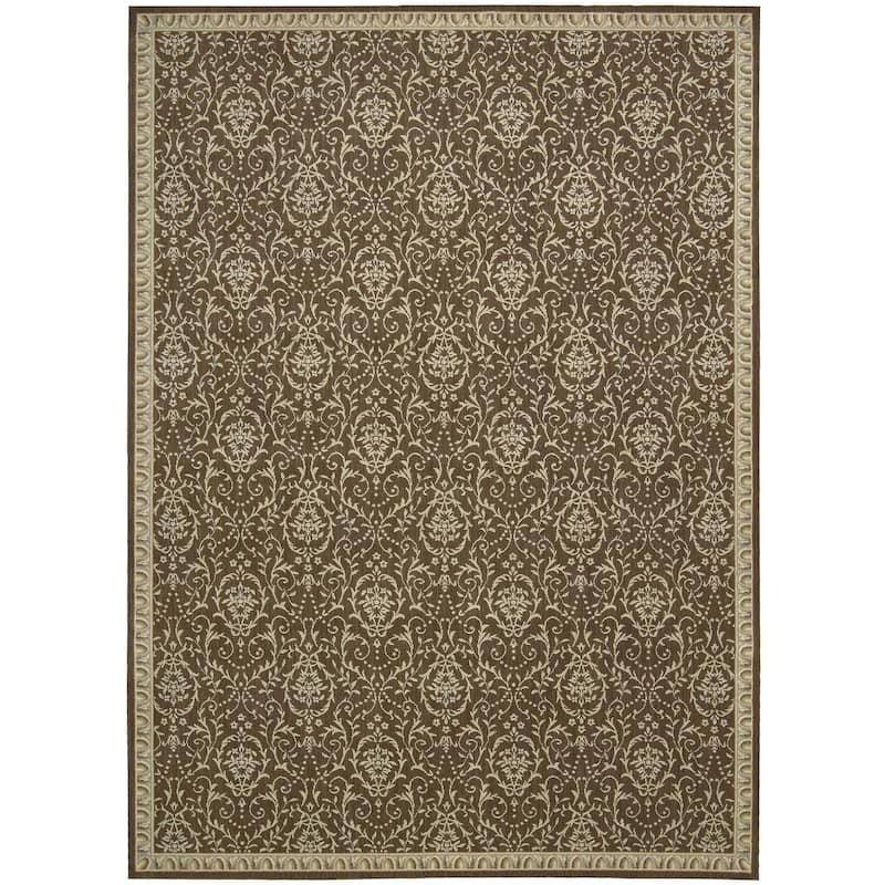 Nourison Riviera RI02 Area Rug - 7' 9" x 9' 9" - Chocolate - Rectangle