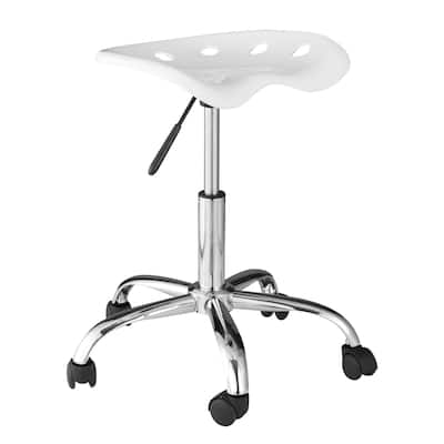 OneSpace Plastic Computer Task Chair with Tractor Seat