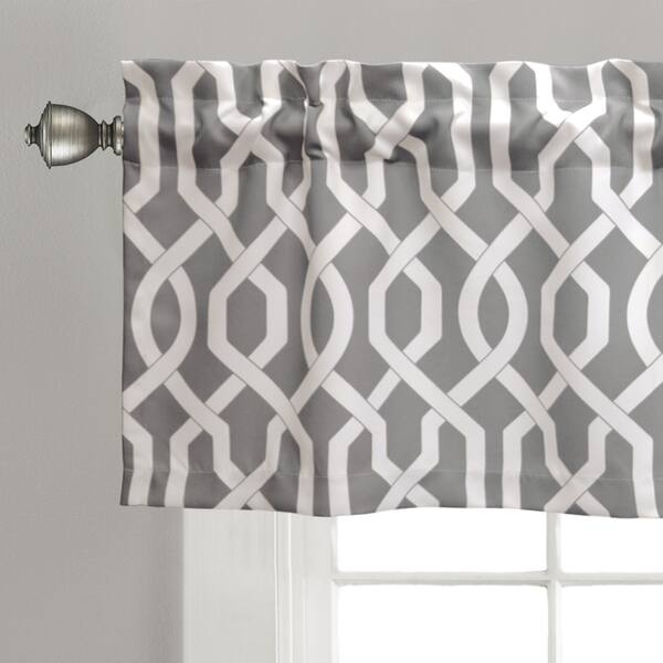 Shop Lush Decor Edward Blue Black Grey Trellis Room Darkening