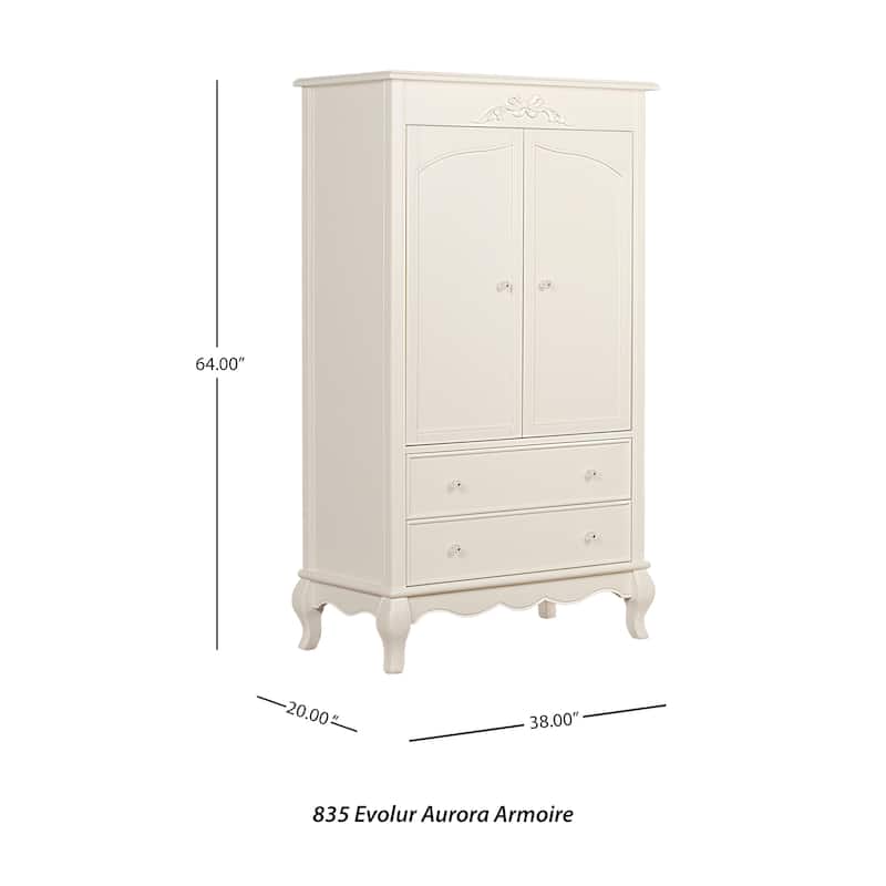 Evolur Aurora Akoya Grey Pearl Armoire