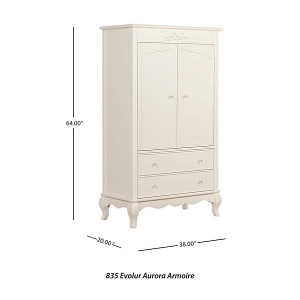 Evolur Aurora Akoya Grey Pearl Armoire