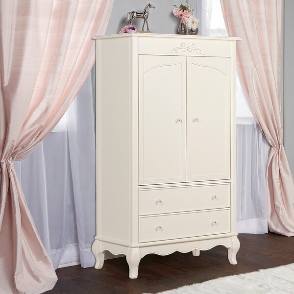 Shop Evolur Aurora Ivory Lace Armoire Free Shipping Today Overstock