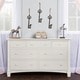 preview thumbnail 1 of 0, Evolur Cheyenne and Santa Fe White Wood Double Dresser