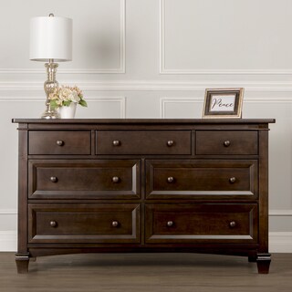 Evolur Fairbanks Brown Wood Double Dresser