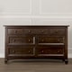 preview thumbnail 3 of 1, Evolur Fairbanks Brown Wood Double Dresser