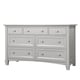 preview thumbnail 2 of 1, Evolur Fairbanks Grey Wood Double Dresser