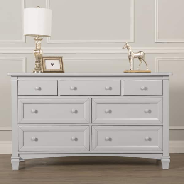 slide 2 of 3, Evolur Fairbanks Grey Wood Double Dresser