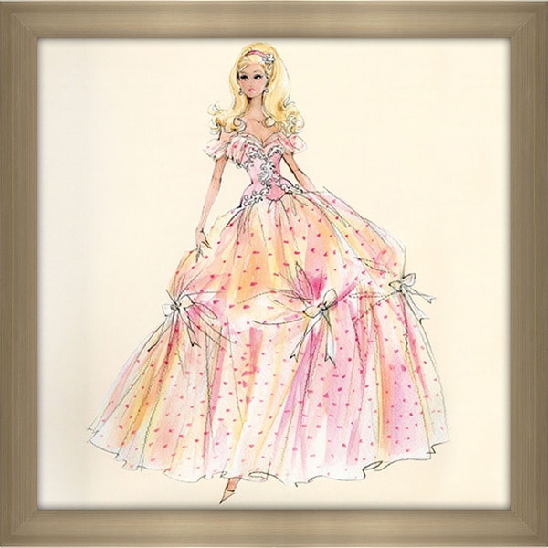 barbie doll wall painting