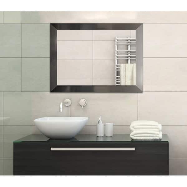 Stainless Steel Finish Framed Bathroom / Full Length Mirror - Stainless  Steel - Bed Bath & Beyond - 12143803