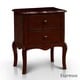 preview thumbnail 12 of 20, Hoa Traditional Solid Wood 2-Drawer Nightstand by Furniture of America