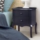 preview thumbnail 5 of 20, Hoa Traditional Solid Wood 2-Drawer Nightstand by Furniture of America Blue