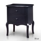 preview thumbnail 11 of 20, Hoa Traditional Solid Wood 2-Drawer Nightstand by Furniture of America