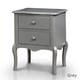 preview thumbnail 8 of 20, Hoa Traditional Solid Wood 2-Drawer Nightstand by Furniture of America