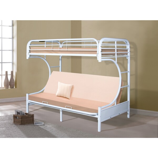 white futon bunk bed