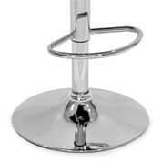 Adler Black Faux-leather and Metal Adjustable-height Bar Stool (Set of 2)