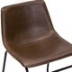 Carbon Loft Richard Faux Leather and Iron Counter Stool (Set of 2) - Thumbnail 5