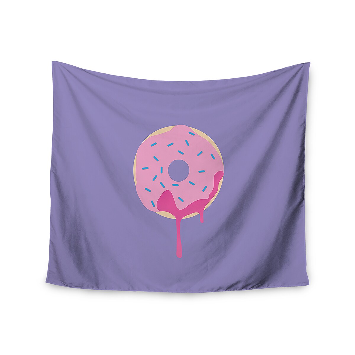 68 x 80 KESS InHouse Original Donut You Love Me Purple Pink Wall Tapestry 