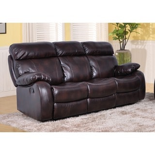 Maxwell Mocha Leather Sofa - Free Shipping Today - Overstock.com - 80005151
