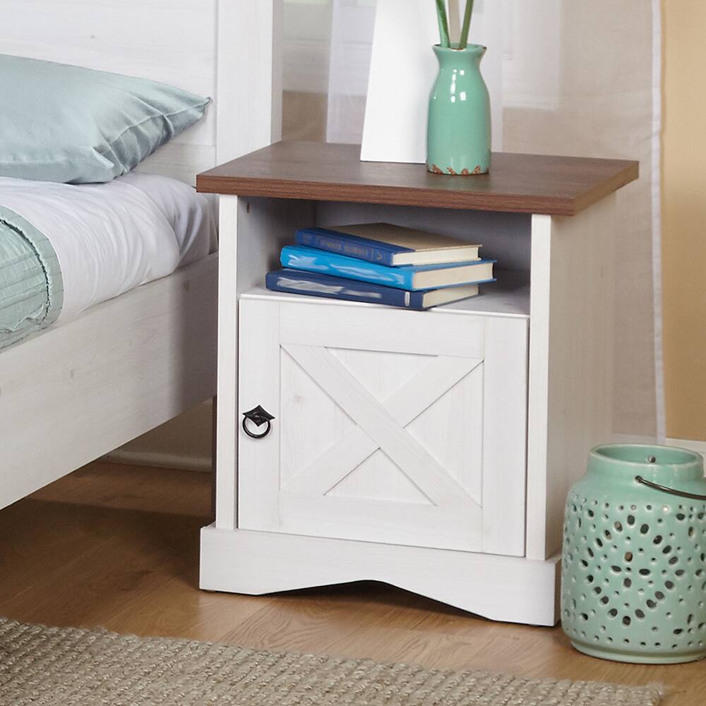 Simple Living Juliette White MDF Night Stand