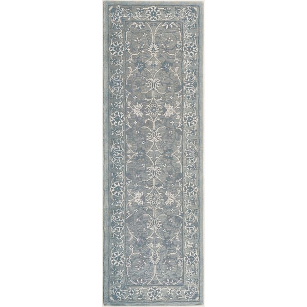 slide 2 of 24, Nourison Heritage Hall HE29 Area Rug Grey - 2'6" x 8' Runner - Rectangle