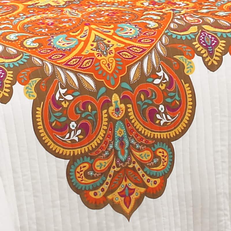 The Curated Nomad La Boheme Boho Chic 3-piece Quilt Set