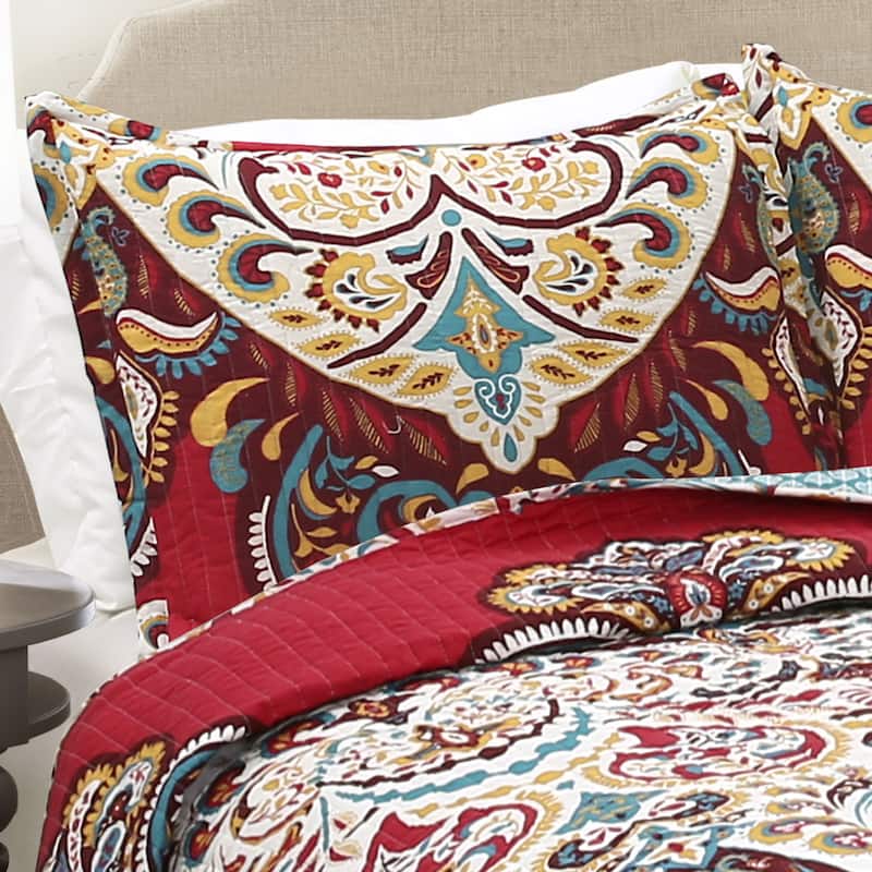 The Curated Nomad La Boheme Boho Chic 3-piece Quilt Set