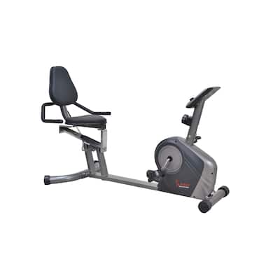Sunny Health & Fitness SF-RB4602 Silver Recumbent Bike With Extra Capacity