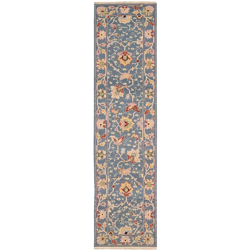 Nourison Nourmak French Country Floral Area Rug - 2'6" x 10' Runner - Blue - Runner/Rectangle