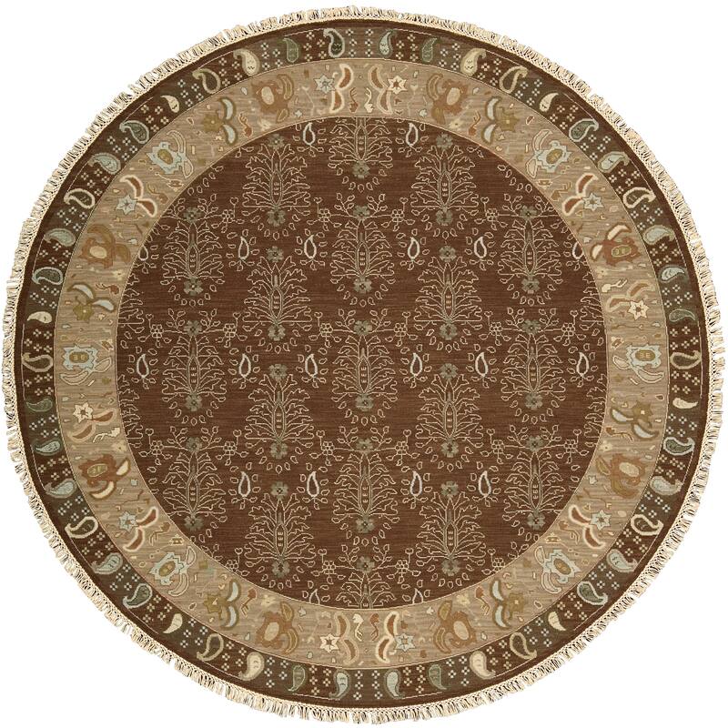 Nourison Nourmak Area Rug - 8' Round - Brown - Round