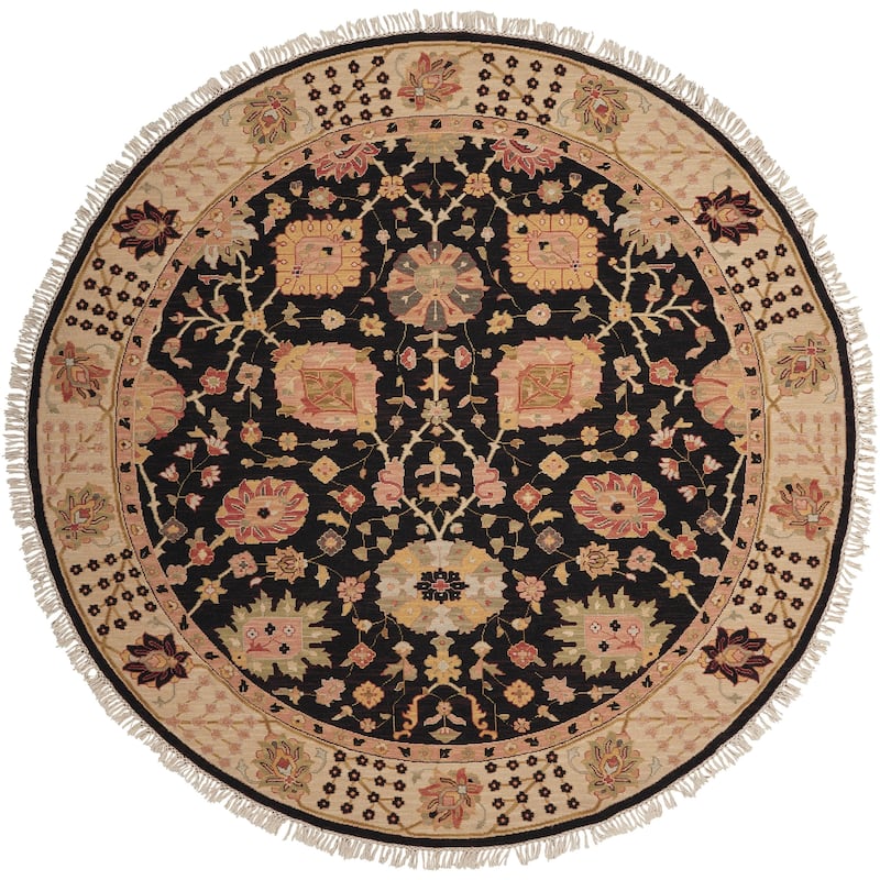 Nourison Nourmak Area Rug - 8' Round - Black - Runner/Round