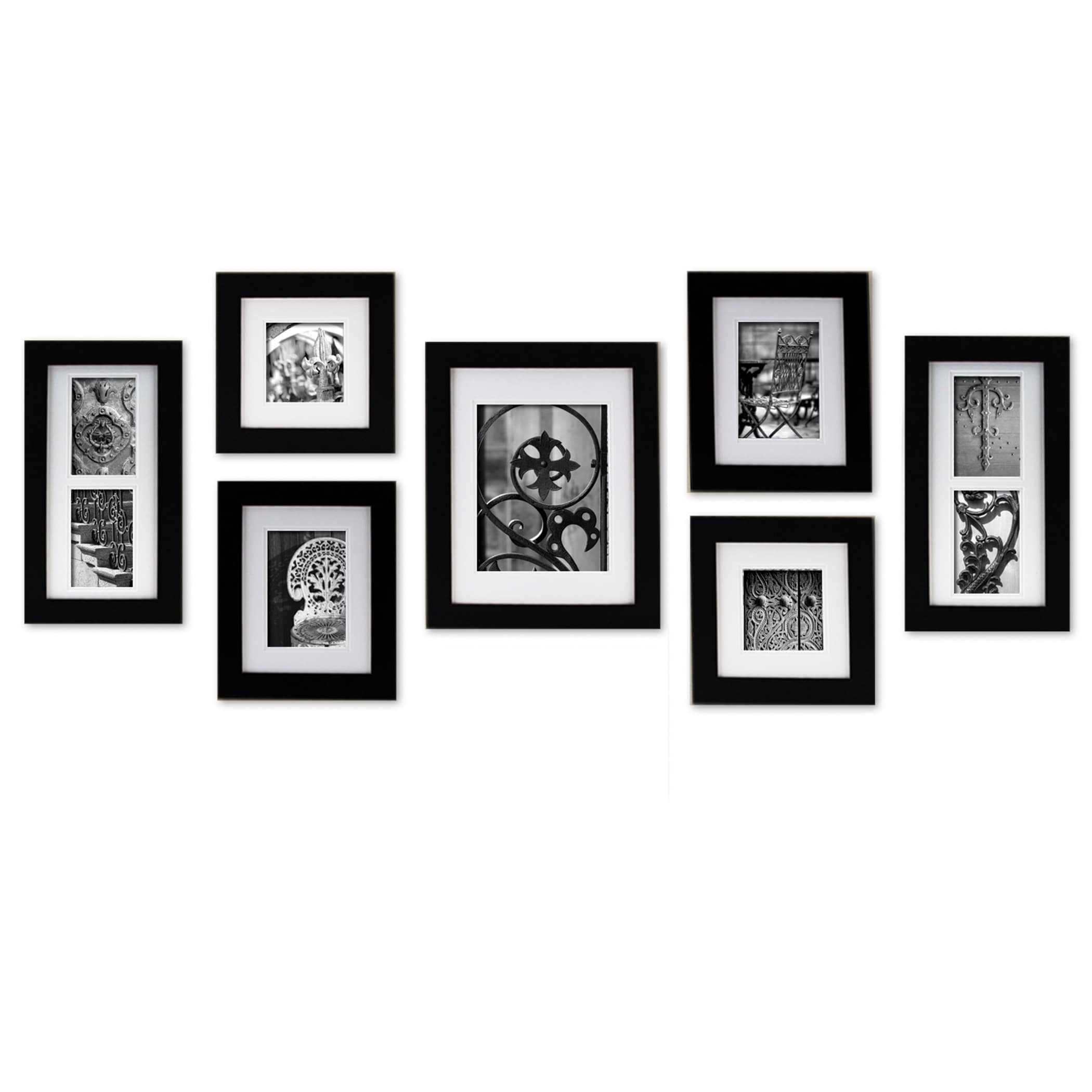 Shop Gallery Perfect Create a Gallery Black Wood Frame 7piece Kit