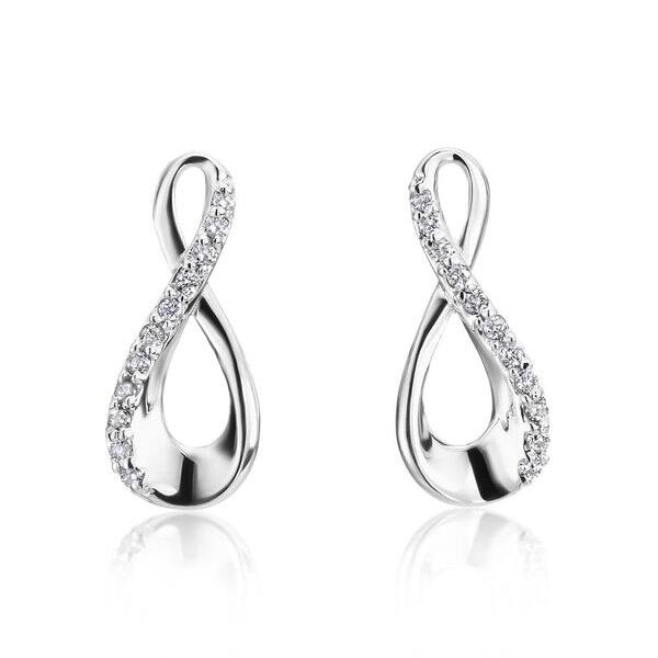 Summerrose 14k White Gold Diamond Accent Infinity Summerrose 14k White Gold Diamond Accent Infinity