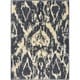 preview thumbnail 36 of 84, Nourison Nepal NEP07 Area Rug Grey - Abstract - Accent/Indoor - Transitional/Patterned - Runner/Rectangle - 3' x 5' - Wool/Synthetic - Natural - 2'3" x 3'