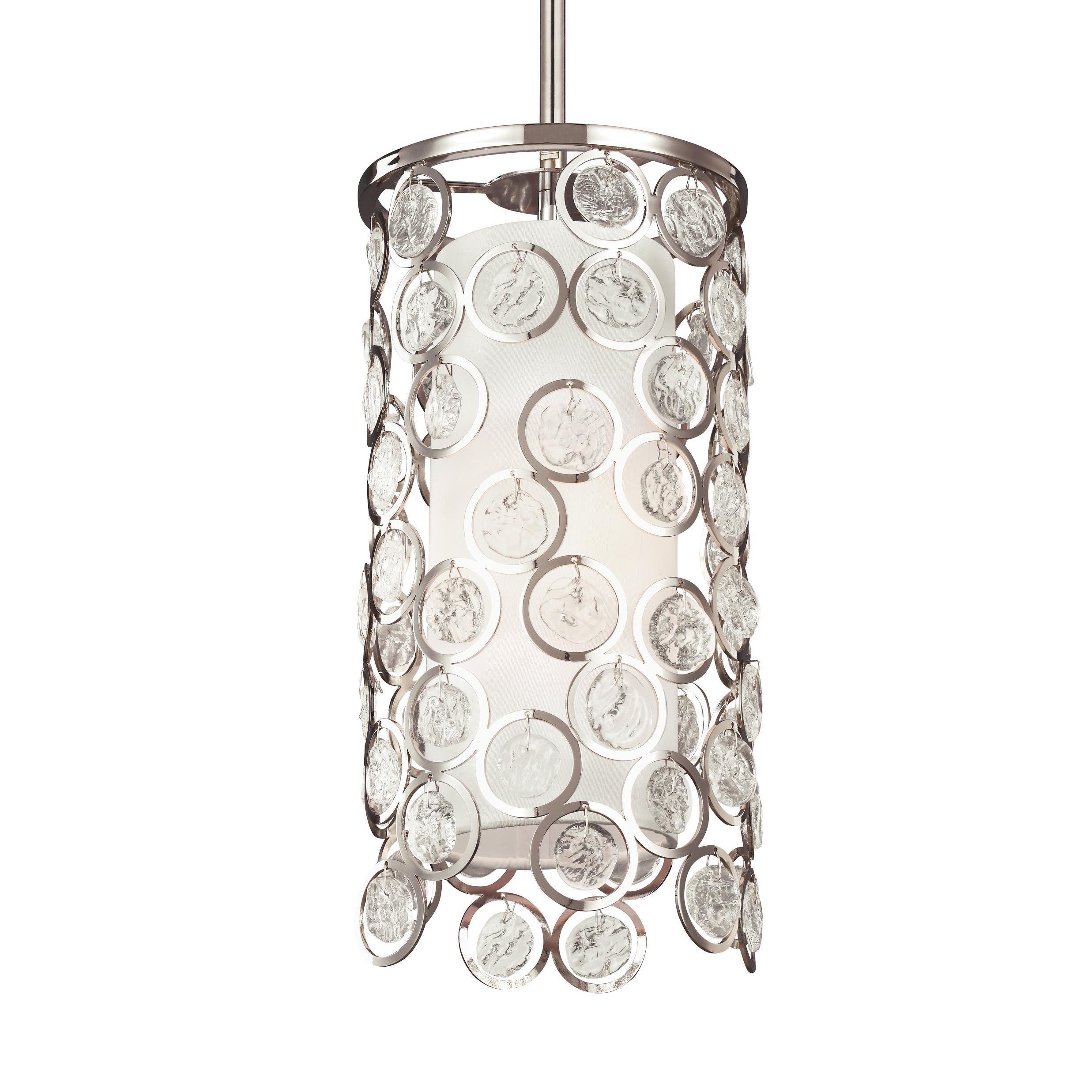 Feiss Lexi 1 Light Polished Nickel Pendant Feiss Lexi 1 Light Polished Nickel Pendant
