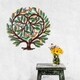 preview thumbnail 3 of 7, Handmade 24-inch Painted Tree of Life Heart Metal Wall Art (Haiti)