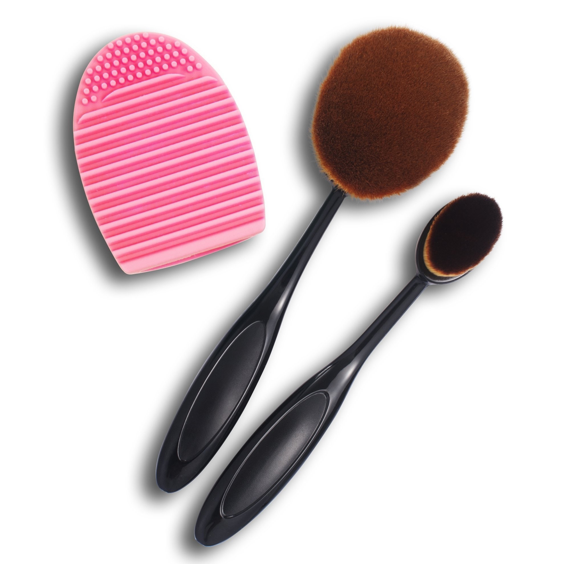 how to clean oval makeup brushes