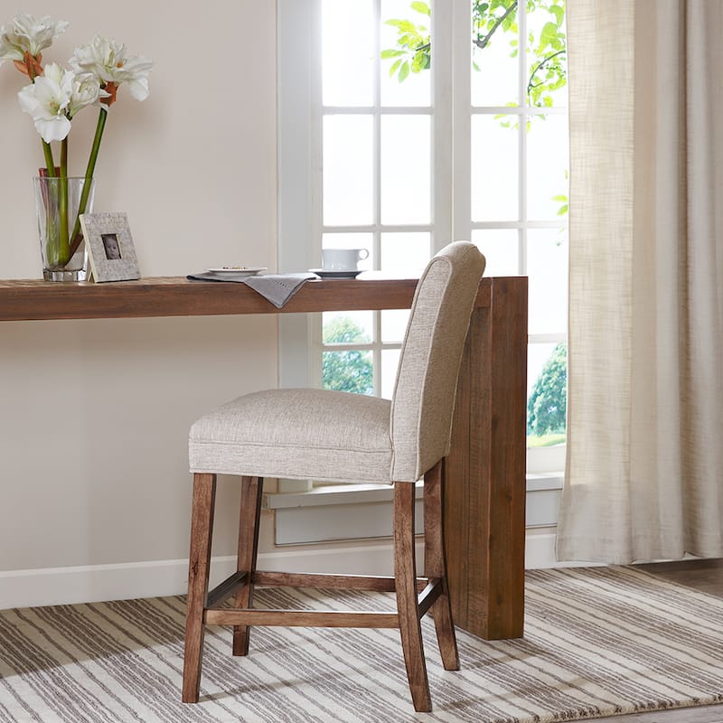 Madison Park Peyton Cream Counter Stool