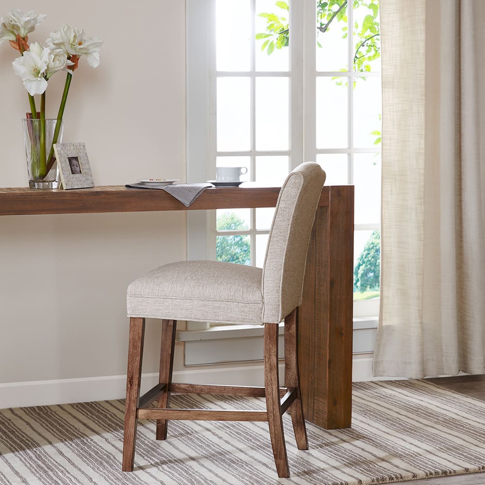Madison Park Peyton Cream Counter Stool
