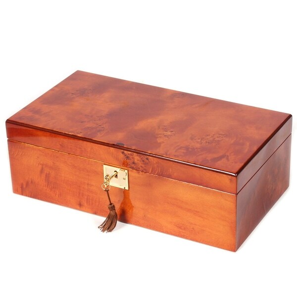 Gun/Knife Mapa Burl Solid Lid Collector Box