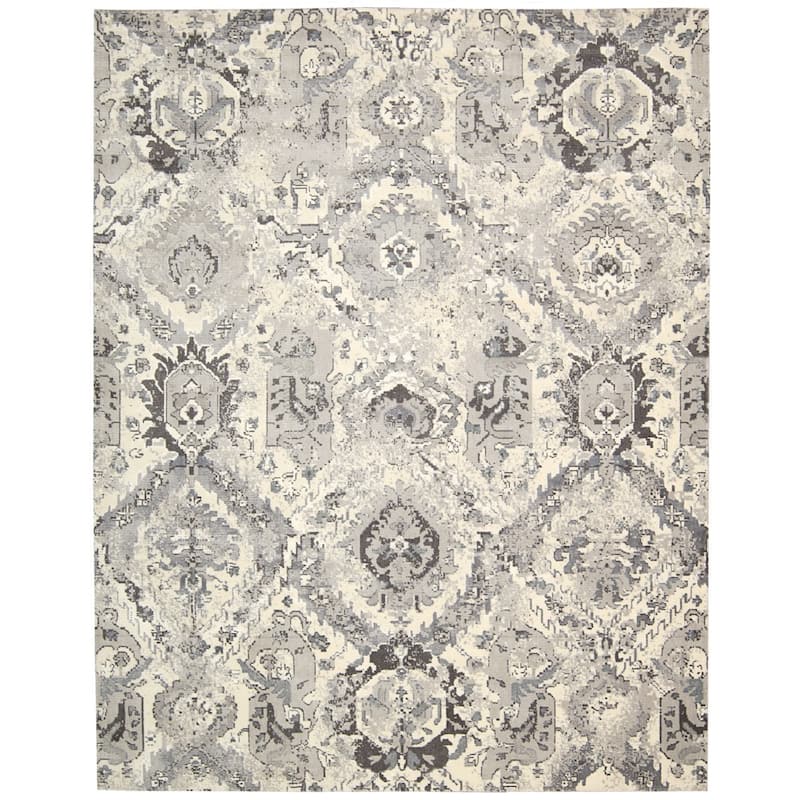 Nourison Twilight Area Rug - 12' x 15' - Ivory/Grey - Rectangle